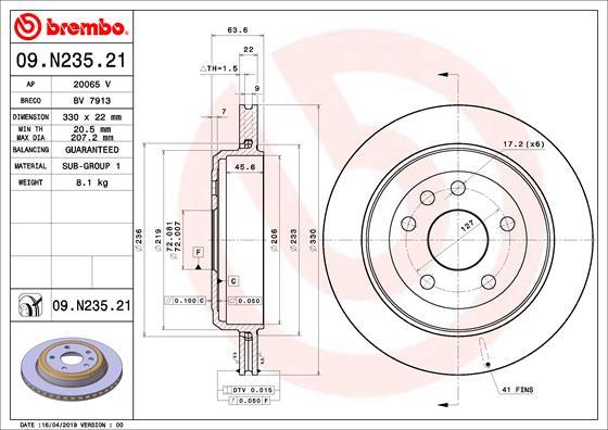 Breco BV 7913 - Гальмівний диск autozip.com.ua