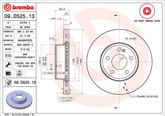 Breco BZ 9366 - Гальмівний диск autozip.com.ua