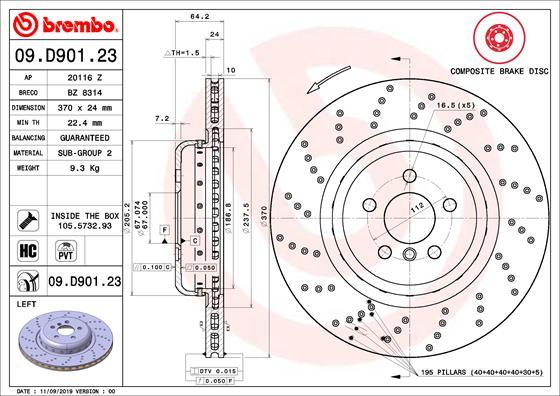 Breco BZ 8314 - Гальмівний диск autozip.com.ua