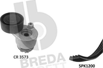 Breda Lorett KCA0049 - Поликлиновий ремінний комплект autozip.com.ua