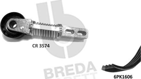 Breda Lorett KCA0044 - Поликлиновий ремінний комплект autozip.com.ua