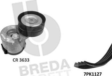 Breda Lorett KCA0043 - Поликлиновий ремінний комплект autozip.com.ua