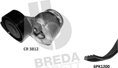 Breda Lorett KCA0042 - Поликлиновий ремінний комплект autozip.com.ua