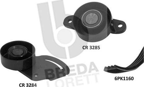 Breda Lorett KCA0054 - Поликлиновий ремінний комплект autozip.com.ua