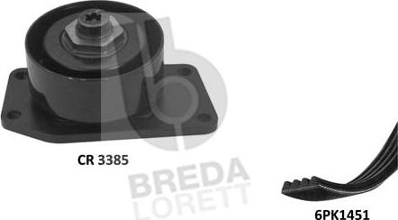 Breda Lorett KCA0064 - Поликлиновий ремінний комплект autozip.com.ua