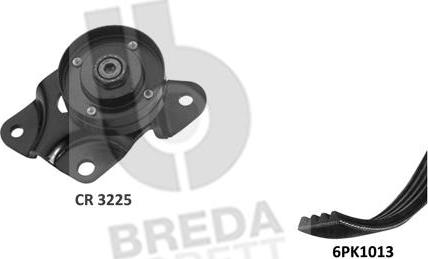 Breda Lorett KCA0063 - Поликлиновий ремінний комплект autozip.com.ua