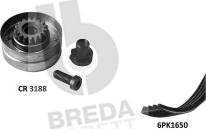 Breda Lorett KCA0062 - Поликлиновий ремінний комплект autozip.com.ua