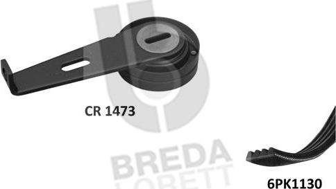 Breda Lorett KCA0004 - Поликлиновий ремінний комплект autozip.com.ua