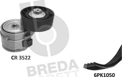 Breda Lorett KCA0012 - Поликлиновий ремінний комплект autozip.com.ua