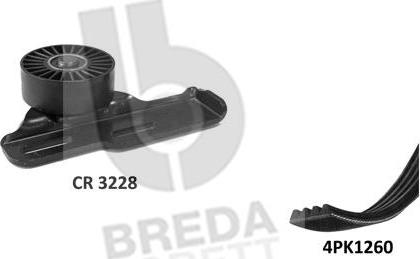 Breda Lorett KCA0028 - Поликлиновий ремінний комплект autozip.com.ua