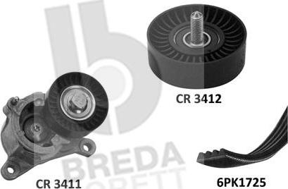 Breda Lorett KCA0022 - Поликлиновий ремінний комплект autozip.com.ua