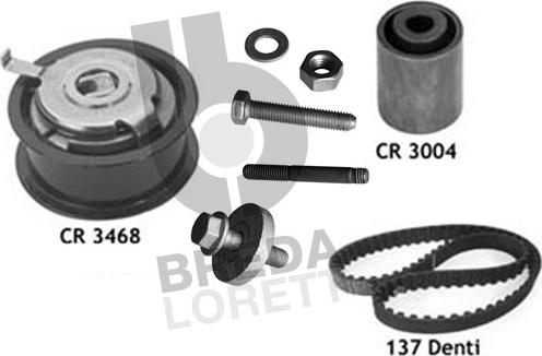 Breda Lorett KCD0604 - Комплект ременя ГРМ autozip.com.ua
