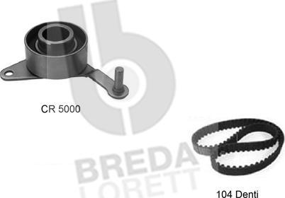 Breda Lorett KCD0195 - Комплект ременя ГРМ autozip.com.ua