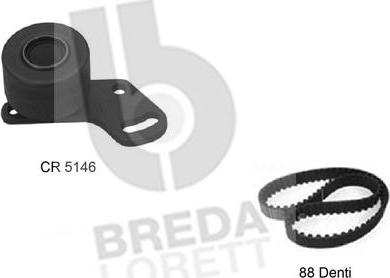 Breda Lorett KCD0192 - Комплект ременя ГРМ autozip.com.ua