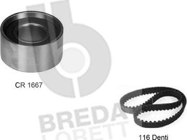 Breda Lorett KCD0266 - Комплект ременя ГРМ autozip.com.ua