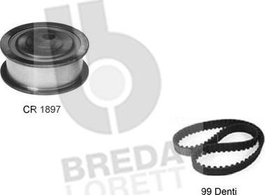Breda Lorett KCD0267 - Комплект ременя ГРМ autozip.com.ua