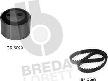 Breda Lorett KCD0210 - Комплект ременя ГРМ autozip.com.ua