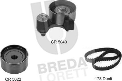 Breda Lorett KCD0211 - Комплект ременя ГРМ autozip.com.ua