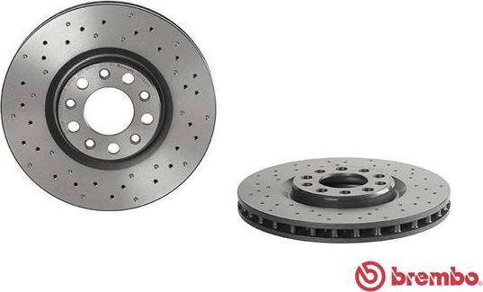 Brembo 09.9363.2X - Гальмівний диск autozip.com.ua