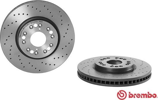 Brembo 09.8402.1X - Гальмівний диск autozip.com.ua