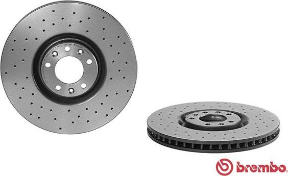 Brembo 09.A829.1X - Гальмівний диск autozip.com.ua