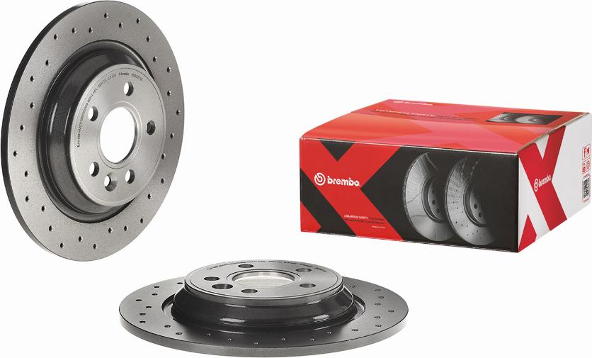 Brembo 08.A537.1X - Гальмівний диск autozip.com.ua