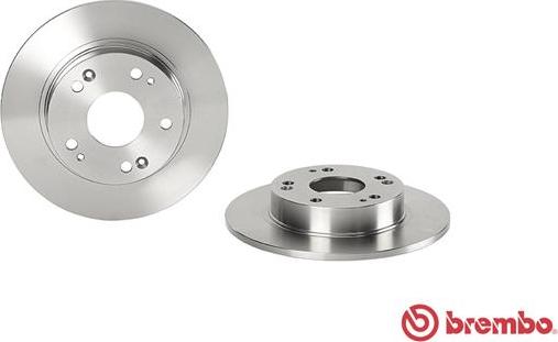 Brembo 08.A147.10 - Диск тормозной HONDA CIVIC VII 1.3-2.2 06- задн. пр-во BREMBO autozip.com.ua