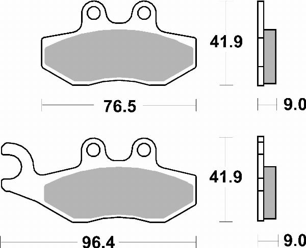Brembo 07056 - Гальмівні колодки, дискові гальма autozip.com.ua