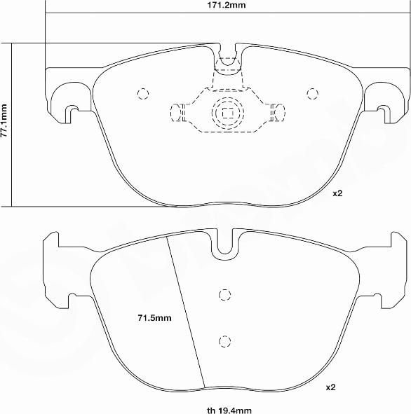 Brembo 07.B314.96 - Комплект високоефективних гальмівних колодок autozip.com.ua