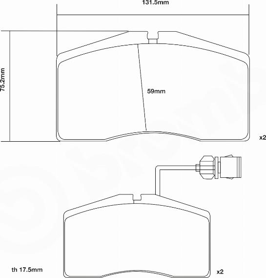 Brembo 07.B314.14 - Комплект високоефективних гальмівних колодок autozip.com.ua