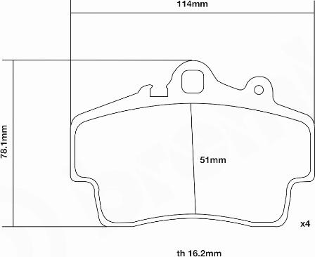 Brembo 07.B314.18 - Комплект високоефективних гальмівних колодок autozip.com.ua