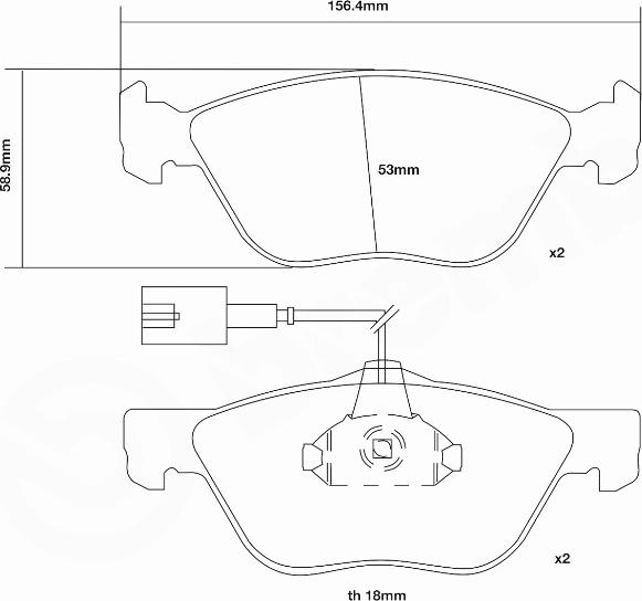 Brembo 07.B314.29 - Комплект високоефективних гальмівних колодок autozip.com.ua