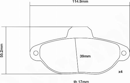 Brembo 07.B314.28 - Комплект високоефективних гальмівних колодок autozip.com.ua