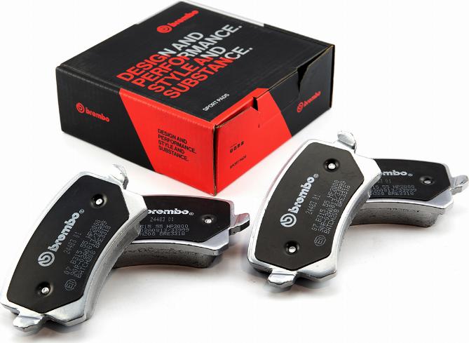 Brembo 07.B315.55 - Комплект високоефективних гальмівних колодок autozip.com.ua