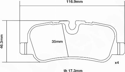 Brembo 07.B315.53 - Комплект високоефективних гальмівних колодок autozip.com.ua