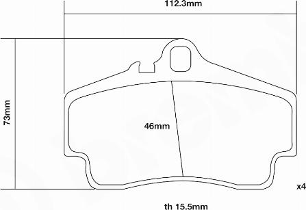 Brembo 07.B315.14 - Комплект високоефективних гальмівних колодок autozip.com.ua