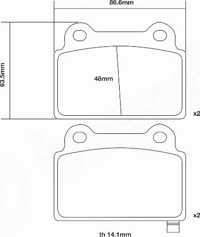 Brembo 07.B315.11 - Комплект високоефективних гальмівних колодок autozip.com.ua