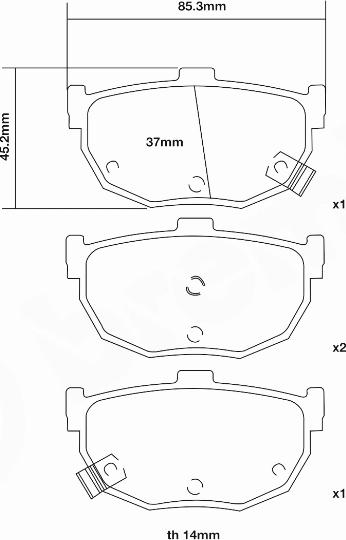 Brembo 07.B315.12 - Комплект високоефективних гальмівних колодок autozip.com.ua