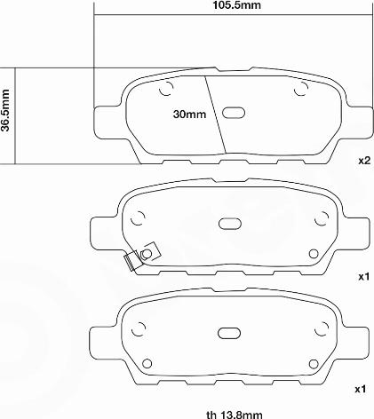 Brembo 07.B315.87 - Комплект високоефективних гальмівних колодок autozip.com.ua