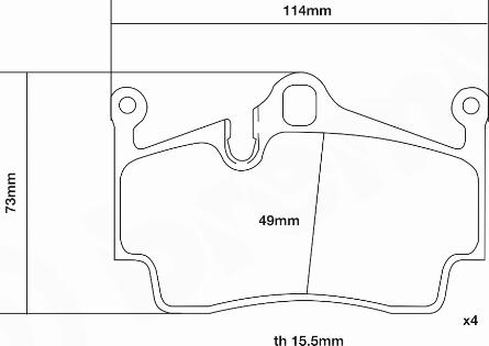 Brembo 07.B315.36 - Комплект високоефективних гальмівних колодок autozip.com.ua