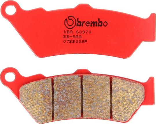 Brembo 07BB03SP - Гальмівні колодки, дискові гальма autozip.com.ua