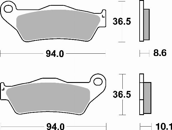 Brembo 07BB28SP - Гальмівні колодки, дискові гальма autozip.com.ua