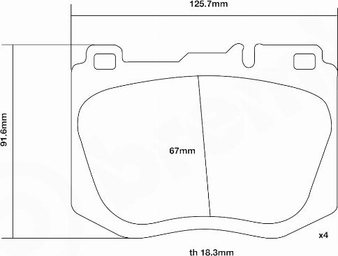 Brembo 07.D435.45 - Комплект високоефективних гальмівних колодок autozip.com.ua