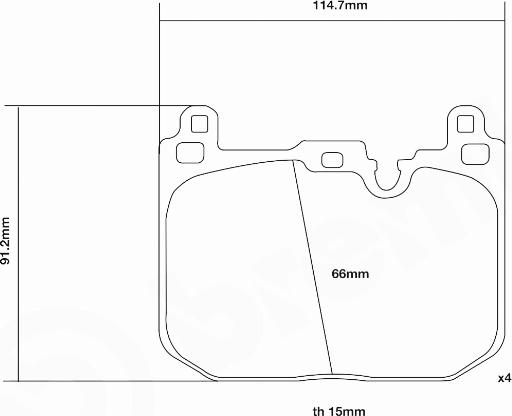 Brembo 07.D435.64 - Комплект високоефективних гальмівних колодок autozip.com.ua