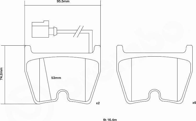 Brembo 07.D435.65 - Комплект високоефективних гальмівних колодок autozip.com.ua