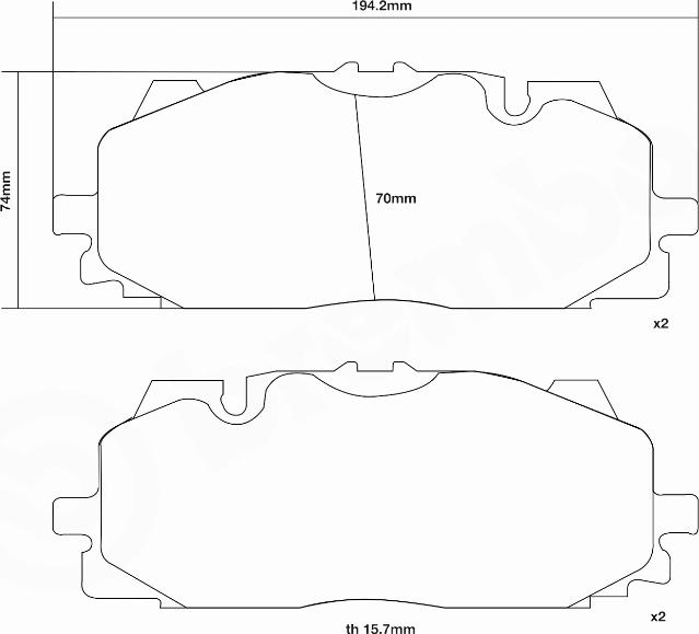 Brembo 07.D435.61 - Комплект високоефективних гальмівних колодок autozip.com.ua