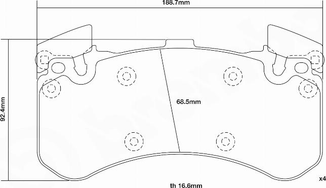 Brembo 07.D435.26 - Комплект високоефективних гальмівних колодок autozip.com.ua