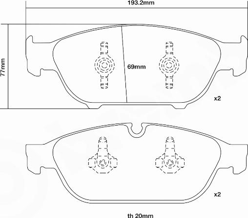 Brembo 07.D435.23 - Комплект високоефективних гальмівних колодок autozip.com.ua