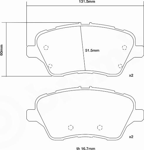 Brembo 07.D435.70 - Комплект високоефективних гальмівних колодок autozip.com.ua