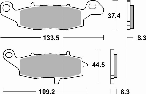 Brembo 07KA19SA - Гальмівні колодки, дискові гальма autozip.com.ua